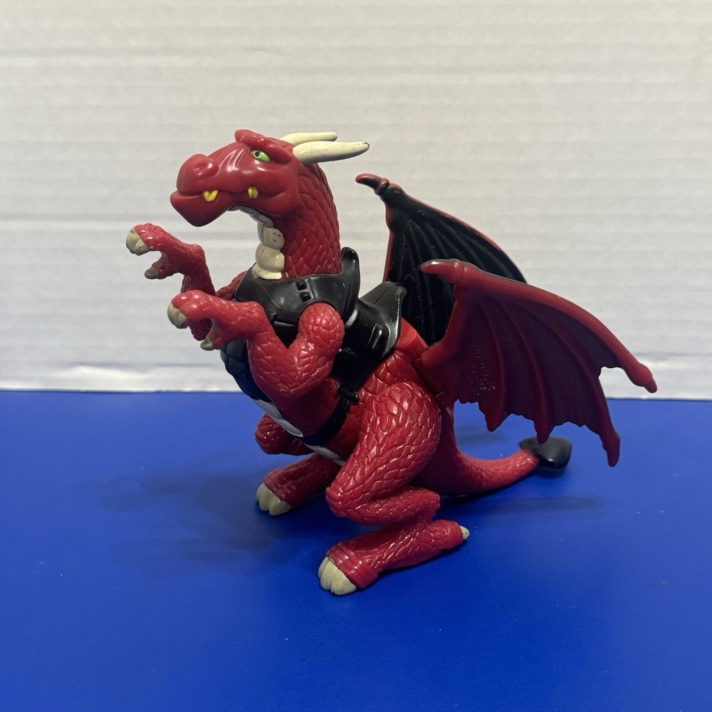 Vintage 2004 Imaginext Dragomont Red Dragon Action Figure Toy Fisher Price